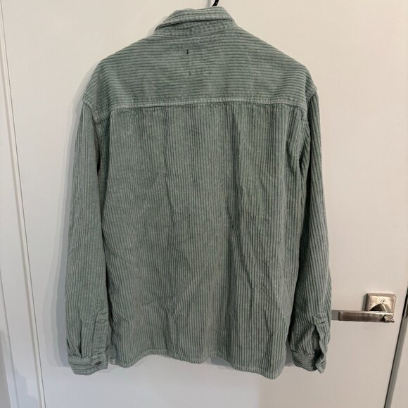 ZARA Corduroy Button Up Pastel Green - Picture 3 of 4